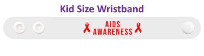 aids red awareness ribbon hiv white wristband