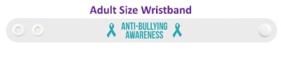 anti bullying awareness ribbon wristband