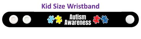 autism awareness blue puzzle wristband
