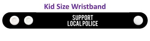 blue support local police wristband