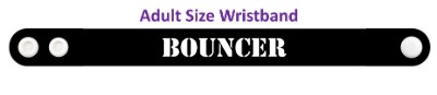 bouncer stencil black wristband