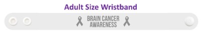 brain cancer awareness ribbon wristband