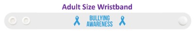 bullying awareness blue awareness ribbon wristband