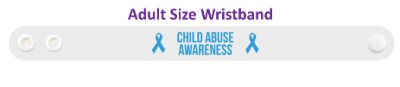 child abuse awareness blue awareness ribbon wristband