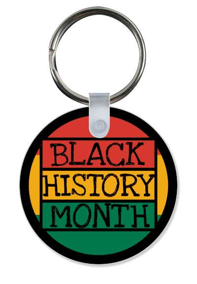 circle rectangles pan african colors black history month stickers, magnet