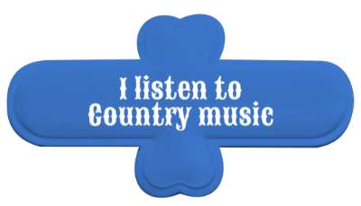 classic i listen to country music stickers, magnet