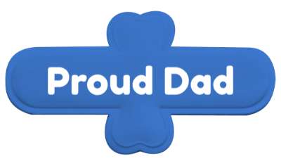 father proud dad stickers, magnet
