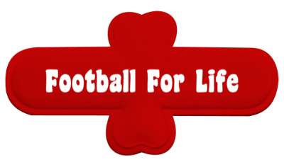 football for life fan stickers, magnet