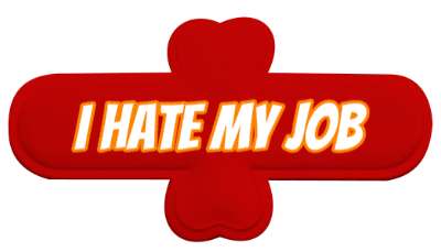 i hate my job novelty stickers, magnet