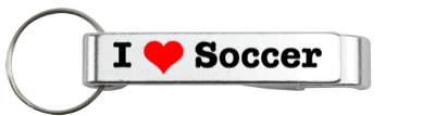 i heart love soccer stickers, magnet