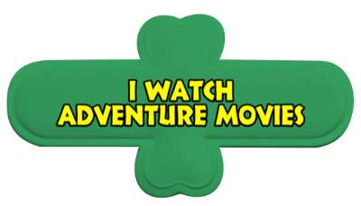 i watch adventure movies film stickers, magnet