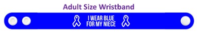 i wear blue for my niece colon cancer awareness wristband