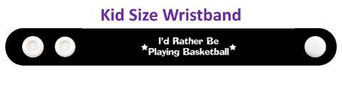 id rather be playing basketball player fun sports stickers, magnet