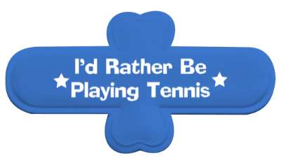 id rather be playing tennis recreational stickers, magnet