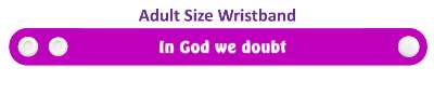 in god we doubt novelty wordplay stickers, magnet