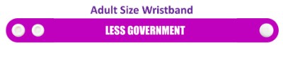 less government purple wristband