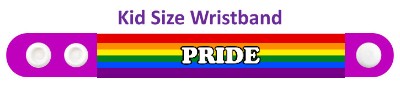 lgbt pride rainbow purple wristband