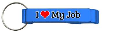 love i heart my job stickers, magnet