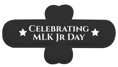 martin luther king stars celebrating mlk jr day stickers, magnet