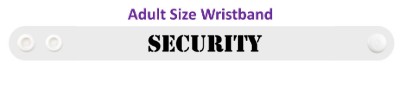 security white stencil wristband