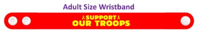 support our troops yellow awareness ribbon wristband