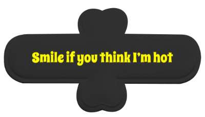 tease smile if you think im hot stickers, magnet