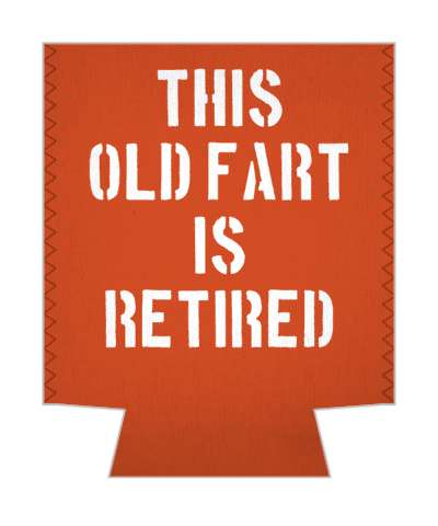 this old fart is retired funny retirement joke saying stickers, magnet