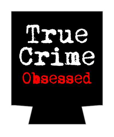 typewriter true crime obsessed stickers, magnet