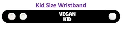 vegan kid blue wristband