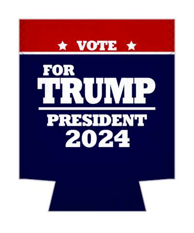 vote for trump president 2024 blue white red classic usa stickers, magnet