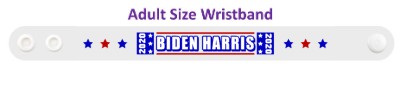 white biden harris 2020 six stars wristband