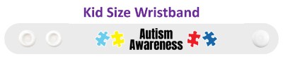 white puzzle autism awareness wristband