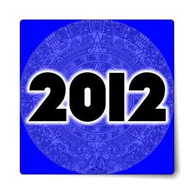 2012 blue aztec sticker