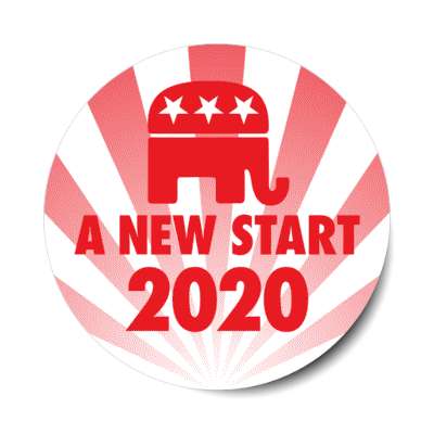 a new start republican sticker