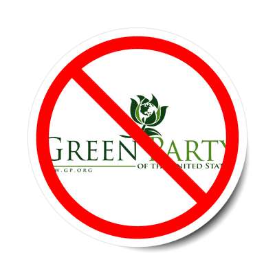anti green party sticker