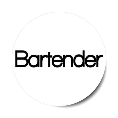 bartender sticker