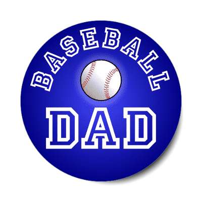 baseball dad sticker