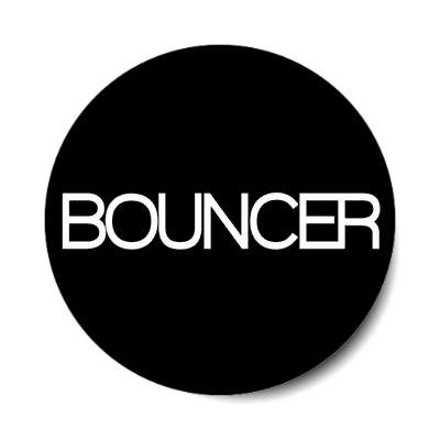 bouncer classic black sticker