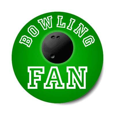 bowling fan sticker
