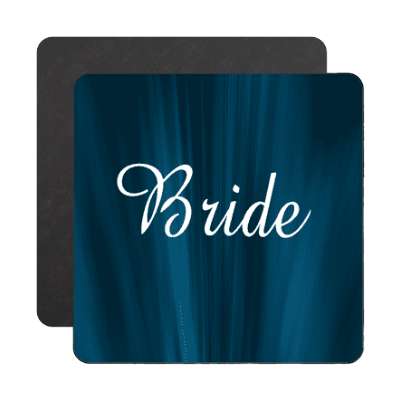 bride curtain dark blue magnet