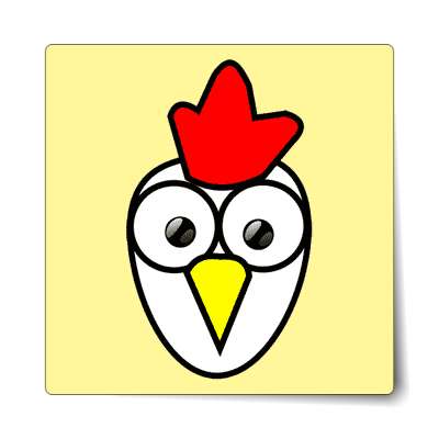 chicken cartoon cute animal sticker