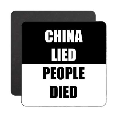 china lied people died black magnet