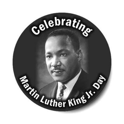 classic portrait celebrating martin luther king jr day sticker