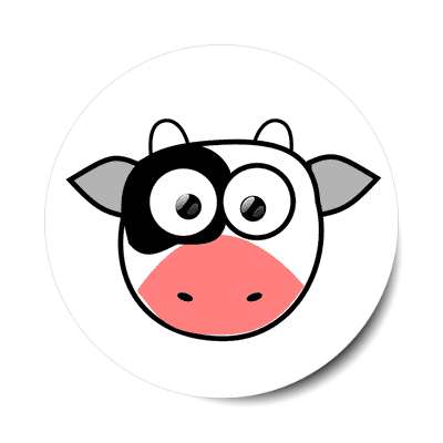 cow cartoon cute animal sticker