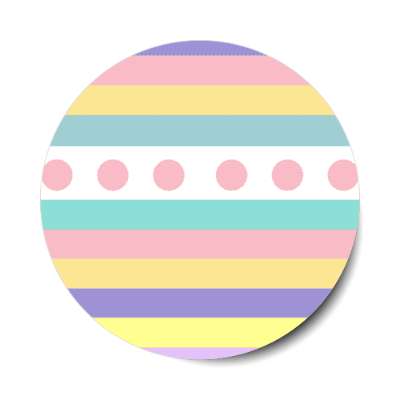 easter egg design lines dots 1 sticker