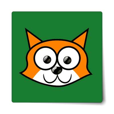 fox cartoon cute animal sticker