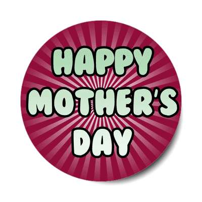 happy mothers day plum rays sticker