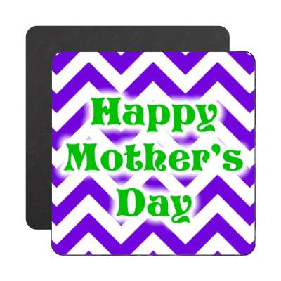 happy mothers day zig zag purple magnet