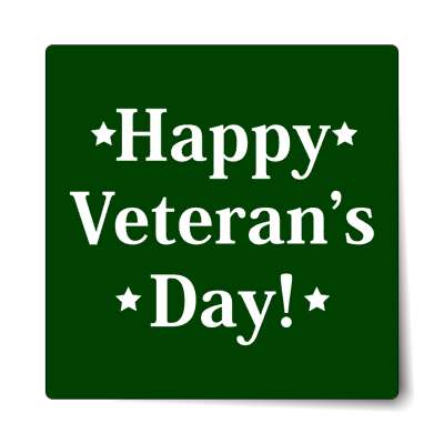 happy veterans day sticker