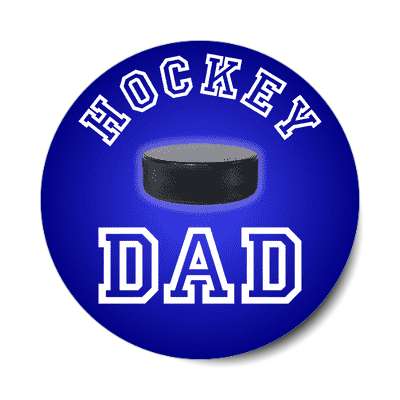 hockey dad sticker